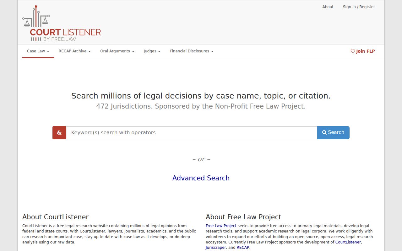 CourtListener RECAP search for federal civil dockets near Pierce County