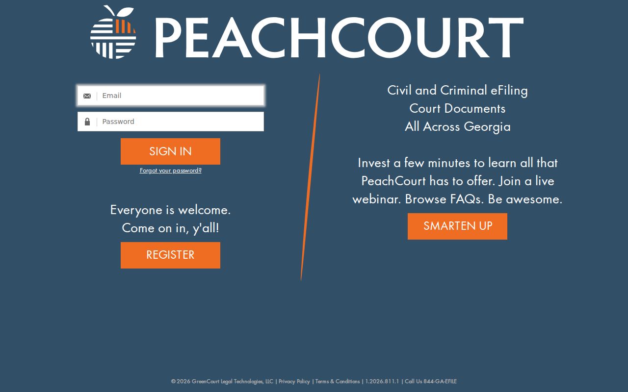 PeachCourt login for Pierce County criminal filing services